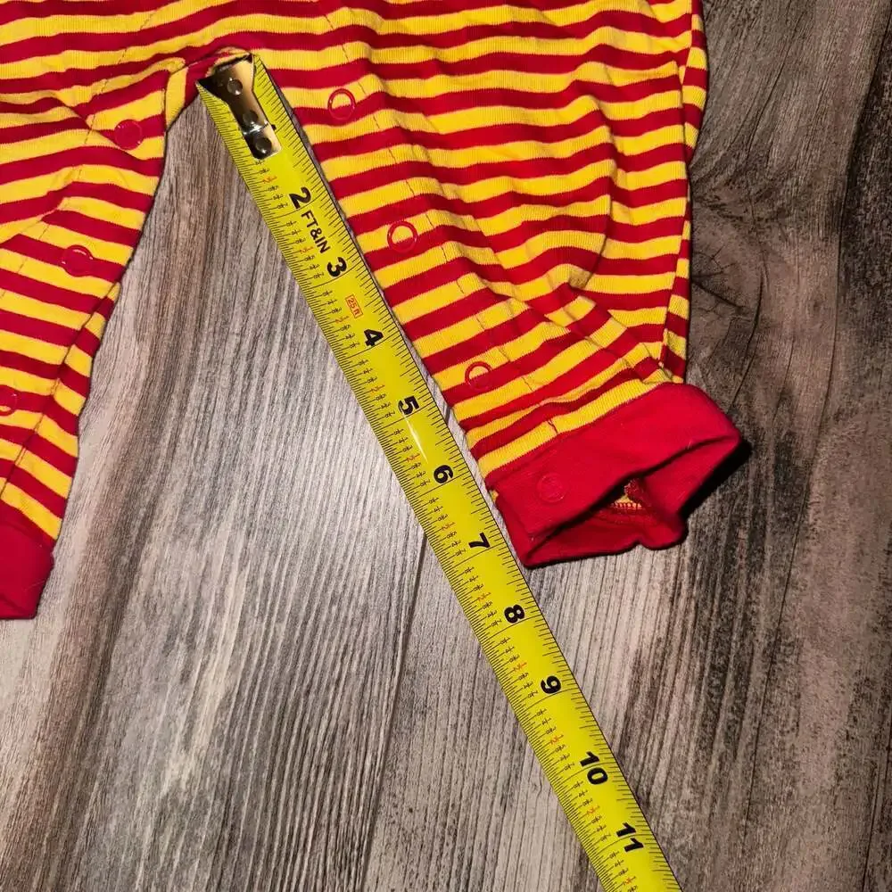Vintage Disney The Lion King - Red & Yellow Stripe Romper Simba S Disney Store